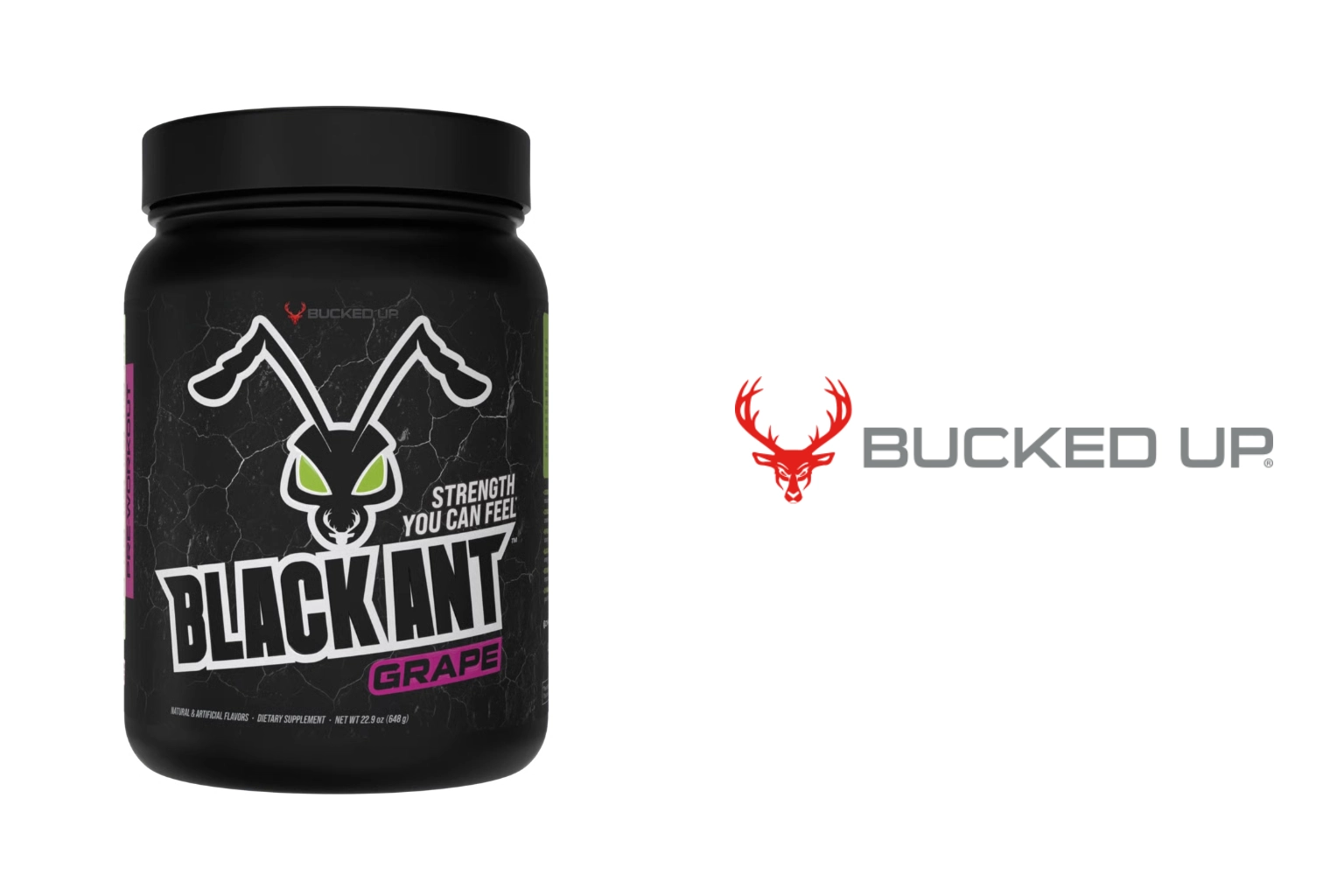 Black Ant Pre-Workout by Bucked Up Trusted High-Quality Muscle Fuel