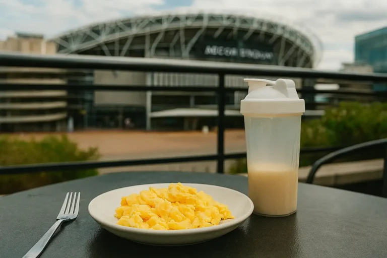 Quick high-protein breakfasts for energy and recovery - Accor Stadium view
