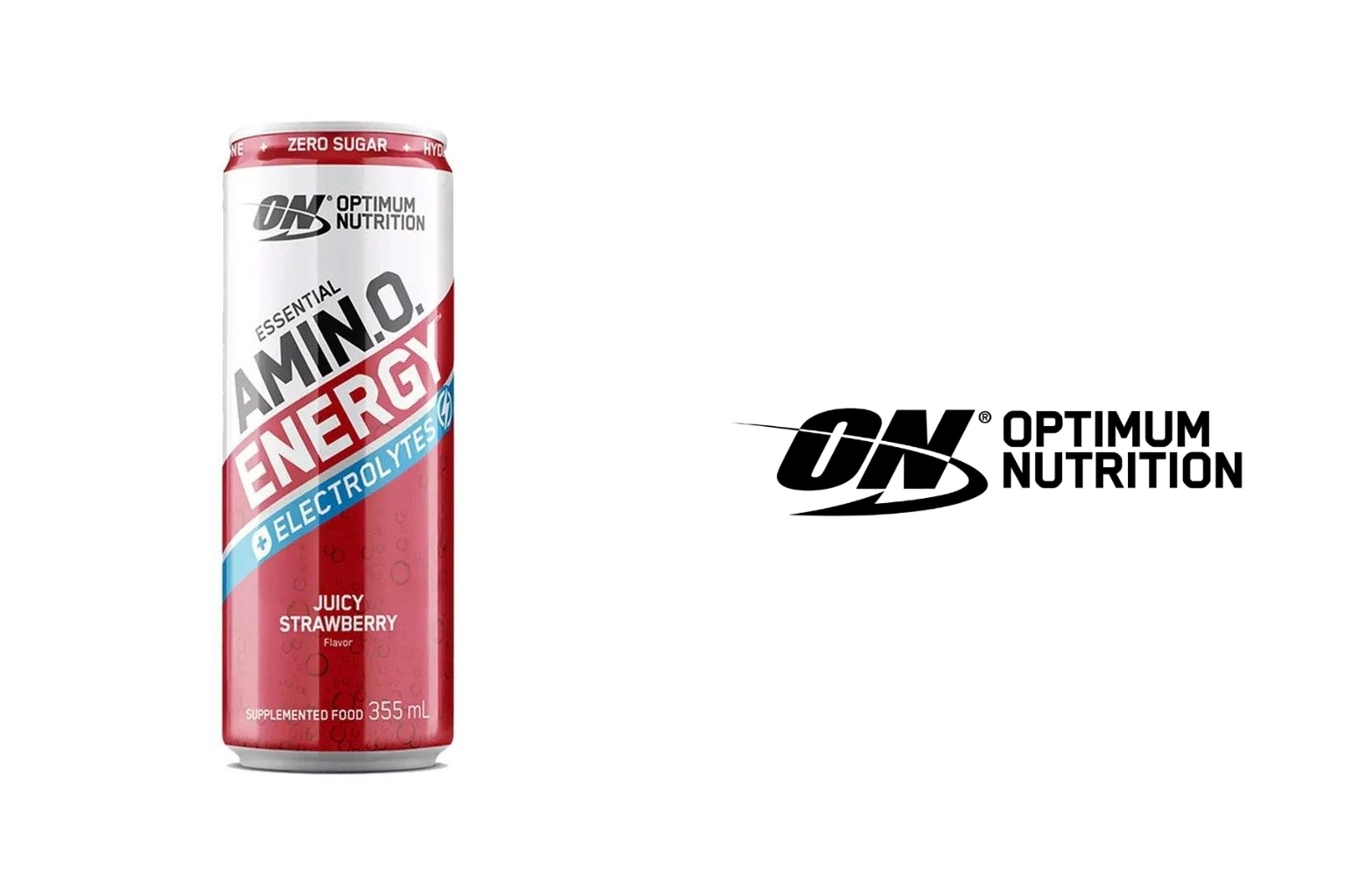 Amino Energy + Electrolytes Sparkling by Optimum Nutrition Refreshing Functional Energy in a Can