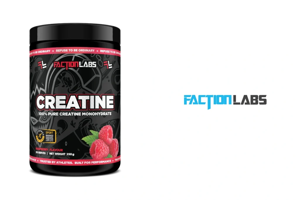 Faction Labs Flavoured Creatine Tasty strength support made simple