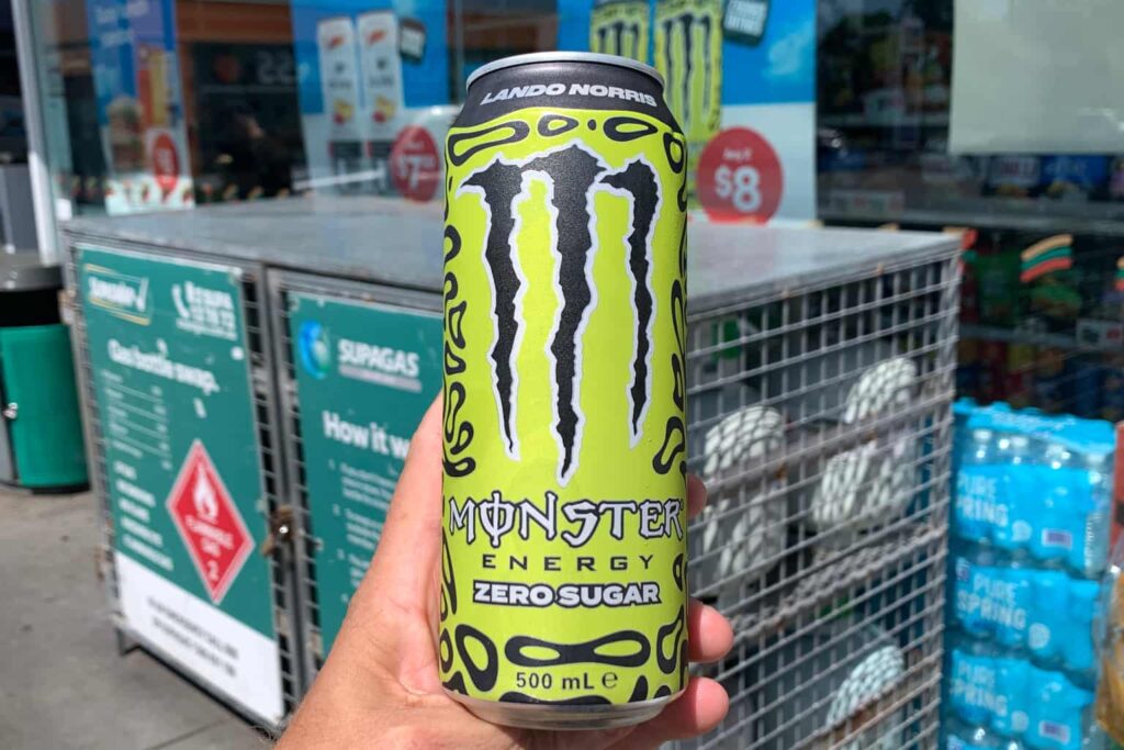 Monster Energy Lando Norris Zero Sugar Energy Can at 7-Eleven Australia