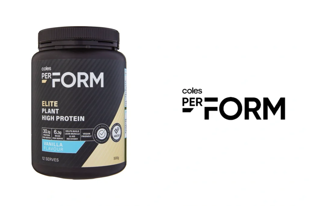 Coles Perform Elite Plant Protein Powder Review Muscle Support Everyday Value