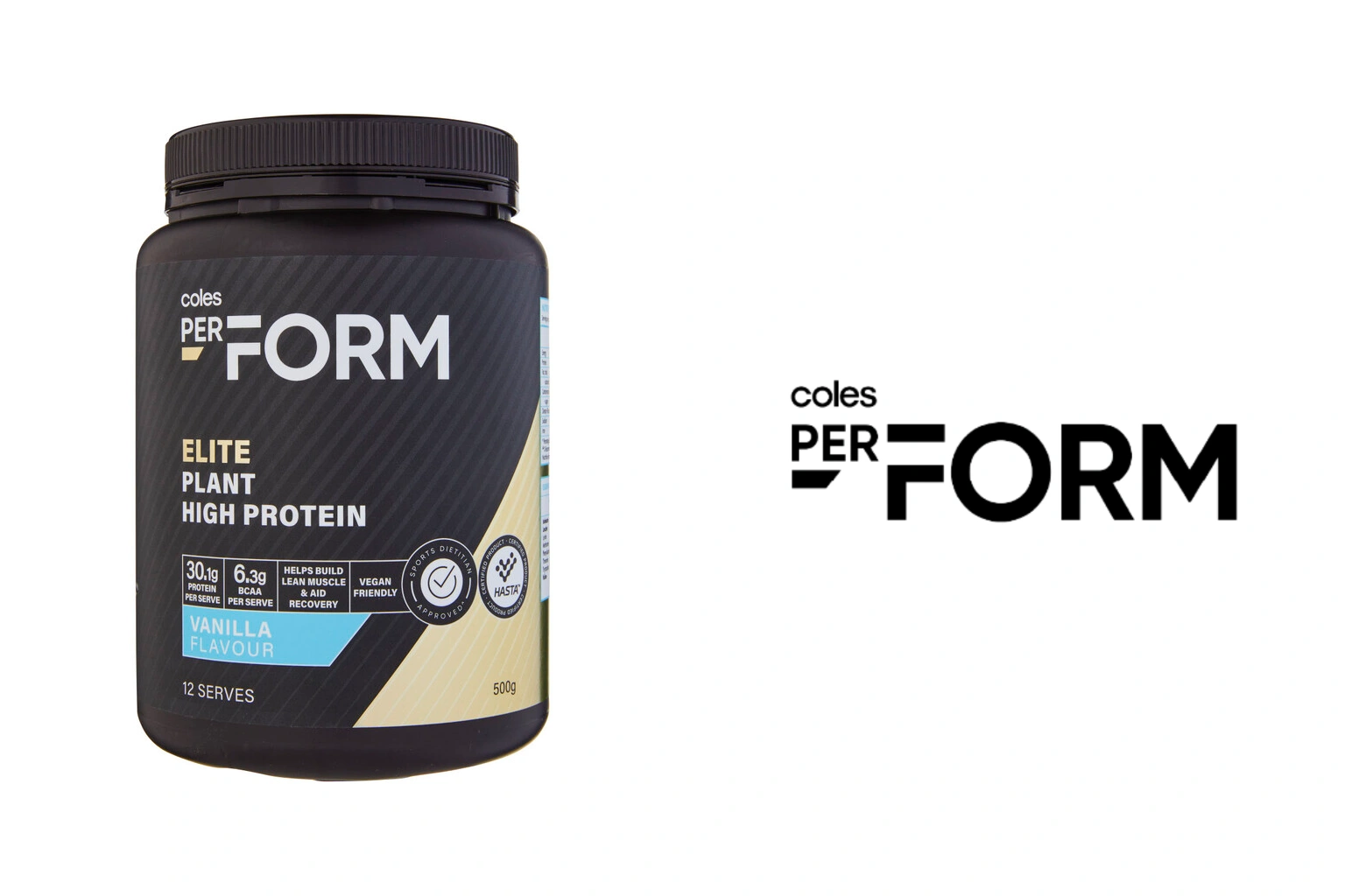 Coles Perform Elite Plant Protein Powder Review Muscle Support Everyday Value